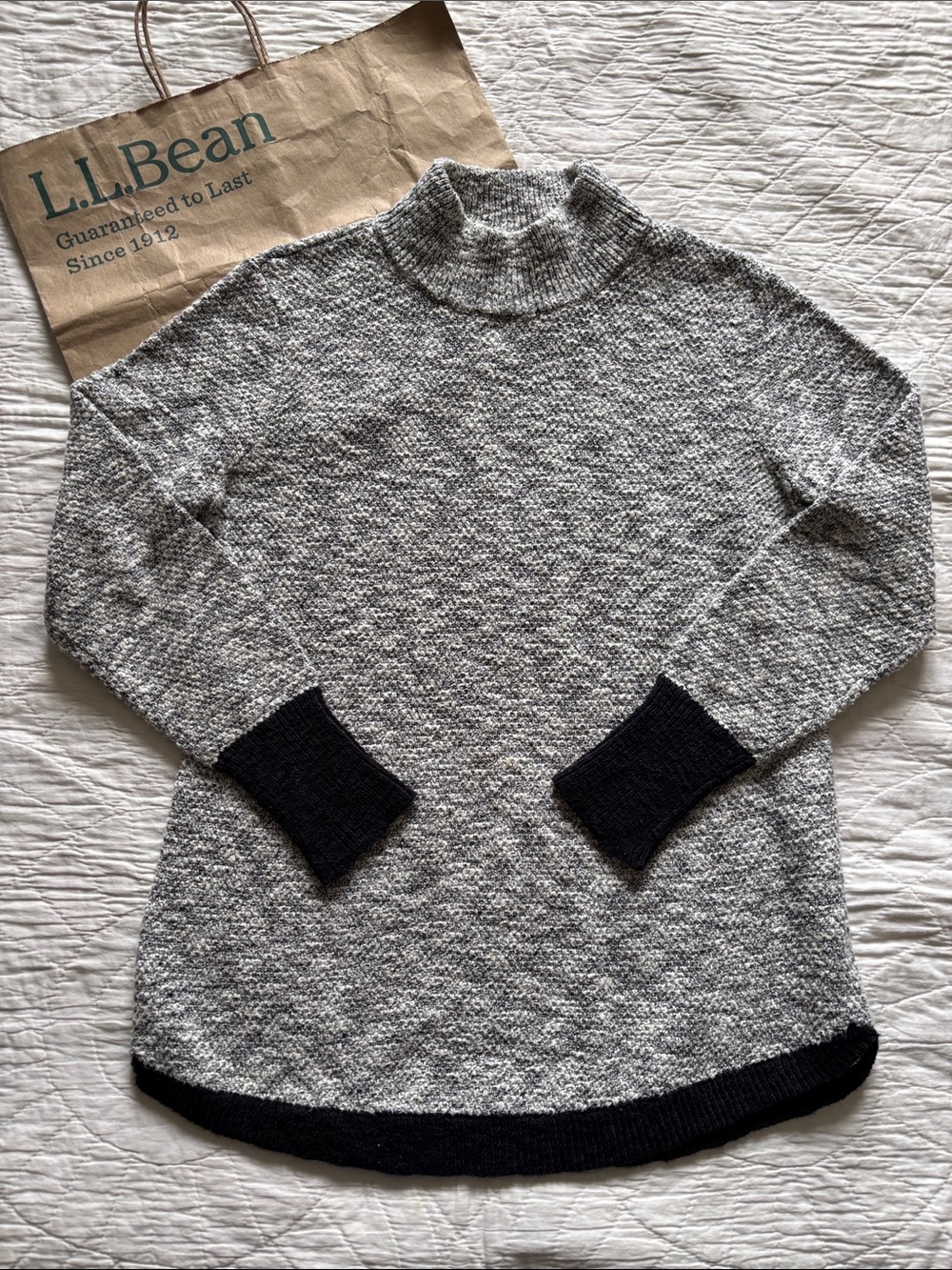 LL Bean Signature Mock Neck Sweater